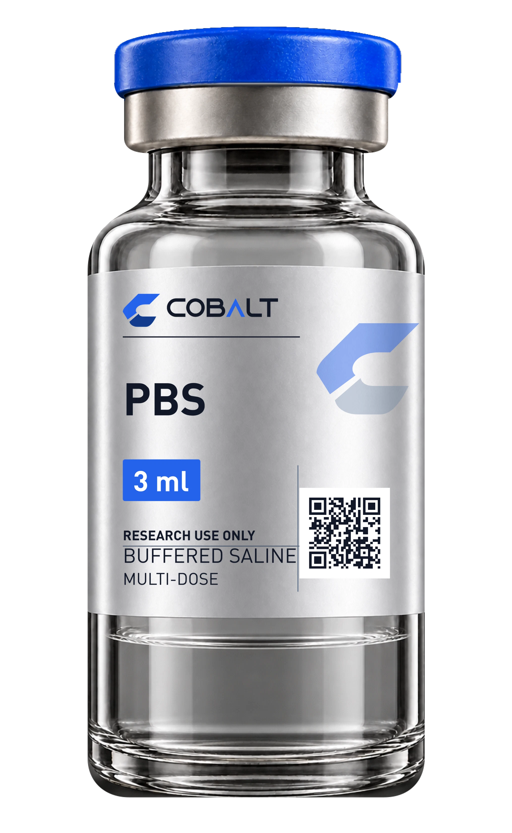 Phosphate Buffered Saline (PBS) Silver Satin vial preview